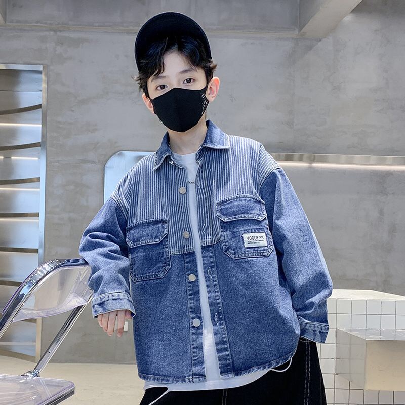 男童牛仔衬衫外套2024春