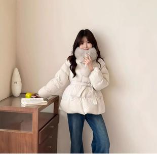 江苏特别特羽绒服女款 甜美百搭收腰气质90绒子白鸭绒小个子显瘦外