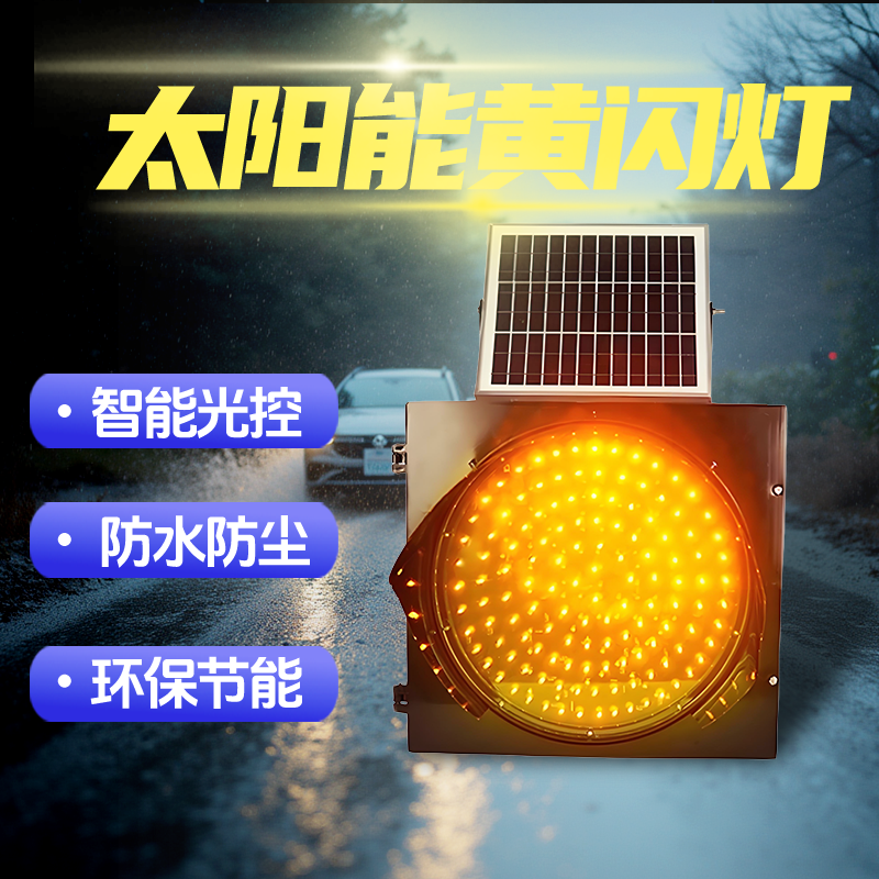 太阳能黄闪红慢灯高速养护边缘灯施工警示灯路口慢行灯防雨防尘灯