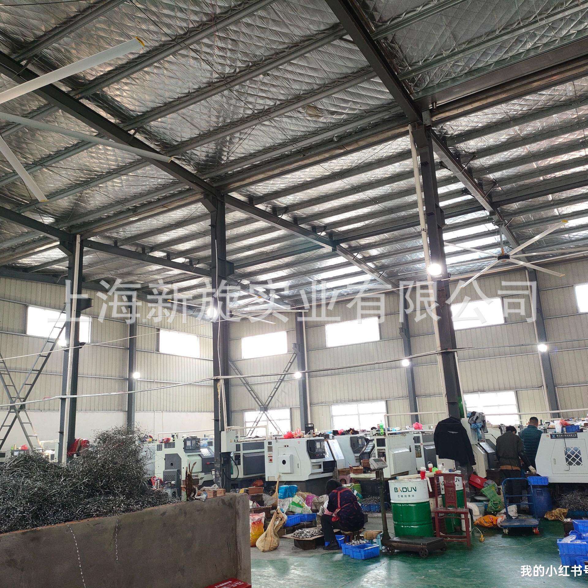 大型工业吊扇7300MM1.5KW厂房车间大风扇通风降温设备永磁调变速
