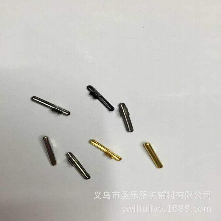 厂家供应服装配件金属包头两点小线扣别针吊粒压线扣批发手工材料