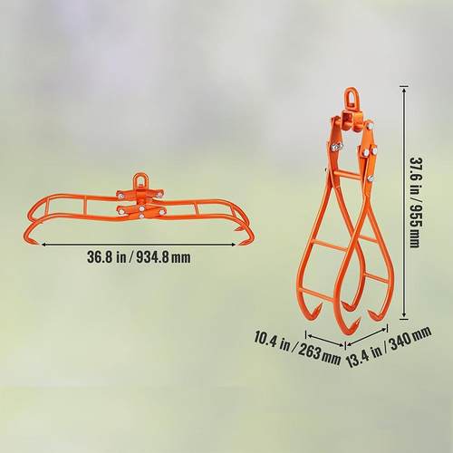 重桩型木材夹木块 夹钩木木GBO头夹子 鹰爪 起重钳 树木吊钩夹36