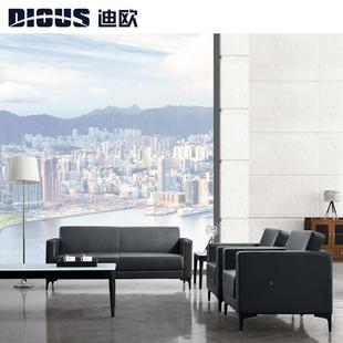 现代简约皮大气办公沙发椅 商务接室待DA1098办公制沙发会客贵宾