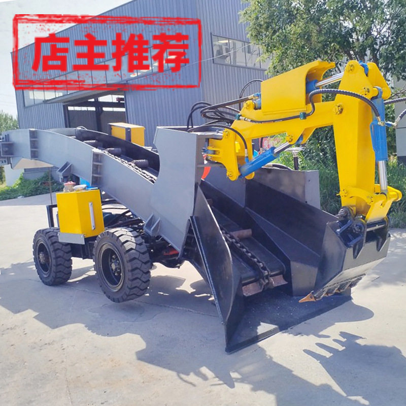 矿山巷道轮式刮板耙矿机 小型扒渣机适用于平巷狭窄工作面