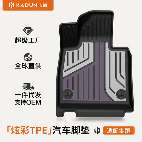 适用零跑A10 B01 C11 B10 C10 C16 D19 Lafa5专用TPE炫彩汽车脚垫