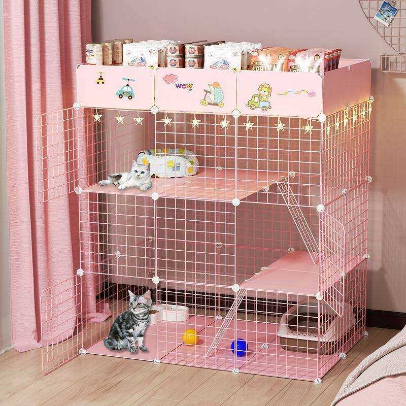 猫笼别墅猫舍猫屋带厕所家用室内四季通用大型三层猫笼子大猫笼