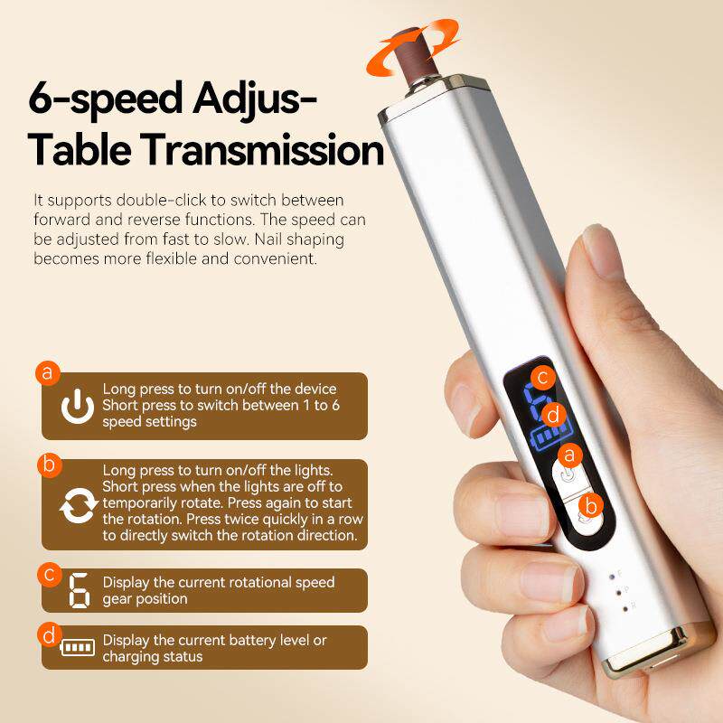 美甲磨甲器电动可充电款手持蓄电速干小型便携带家用美甲仪打磨机