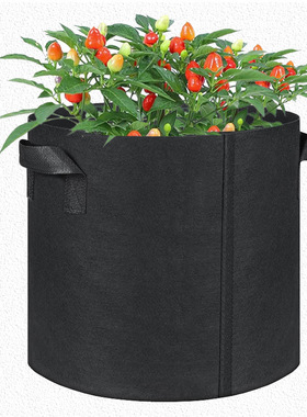 15加仑跨镜植物袋grow bag种植袋黑色无纺布美植袋育苗花盆