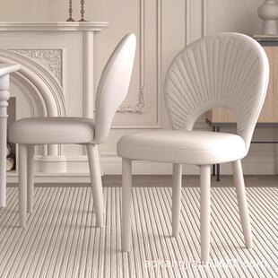 意式极简餐椅设计师款椅子轻奢高级感家用餐厅餐桌椅化妆凳子靠背