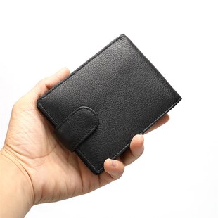 新品2022 New Men Wallets Leather NEame Engraving Hasp Male P
