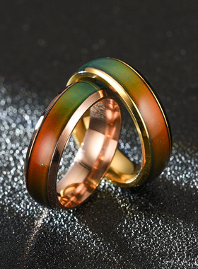 极速2020 Newh Disgn Temperature Change Color Mood Ring Hot S