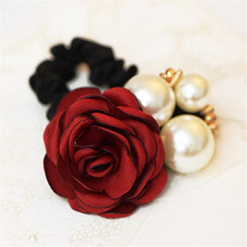 极速1pc Hair Accessories Women Fashion Style Big RoVse Flowe