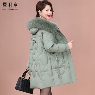 贵夫人韩版 新款 狐狸毛领 品牌中年妈妈外套洋气高贵202C5冬季 新品