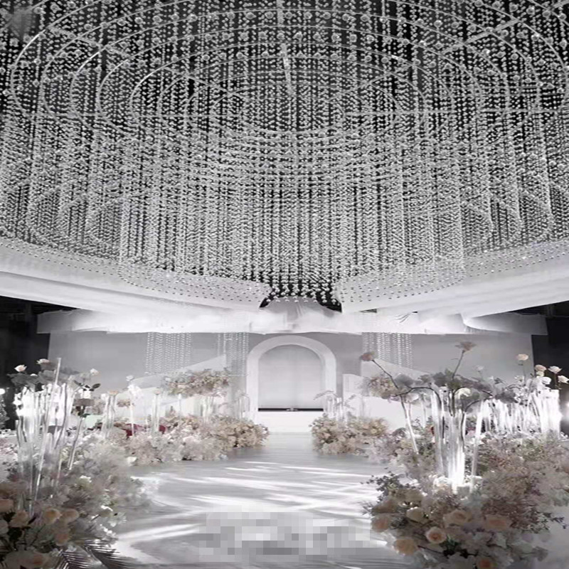 极速网红婚庆水晶珠串珠链线帘y吊顶婚礼现场布置美陈装饰菠萝珠,居家布艺,珠帘/挂帘,淘宝优惠券,粉丝福利购,淘宝优惠卷
