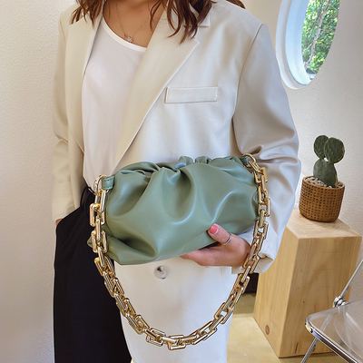 极速2021 Day Clutch Thick Gold Chains DumplingQ Clip Purse B