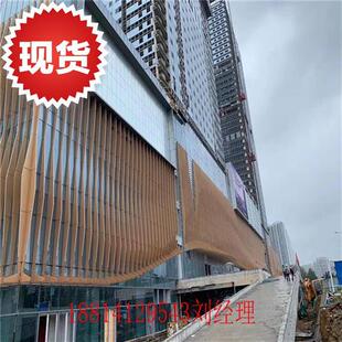 极速铝件接合金程x浪型材卡槽铝B方通I工波玻璃幕墙装.饰木饰面格
