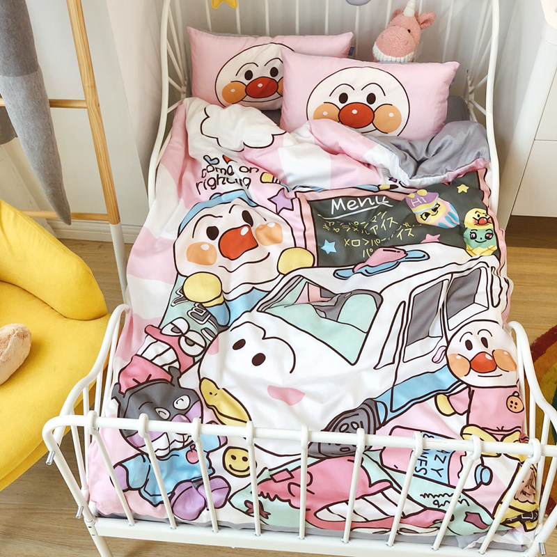 新品婴儿床上用品三件套件全棉夏宝宝幼I儿园被子纯棉新生儿童床