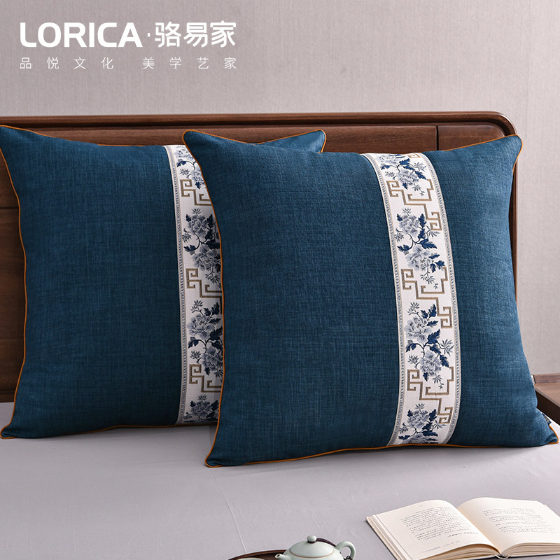极速骆易家床头靠垫客厅沙发抱枕大号中式靠枕套床U上靠背垫护腰