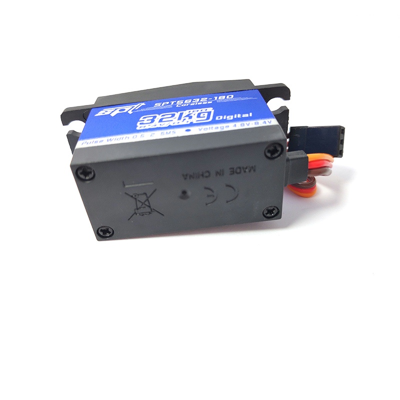 极速SPaT5632 32kg空心杯8.4v高压金属齿防水数码舵机模型机械臂1