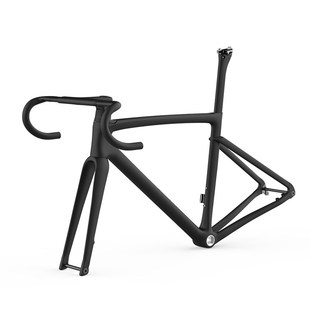 极速厂家私摸2022全内线碟煞碳纤维车架公路自行U车框架走内线送