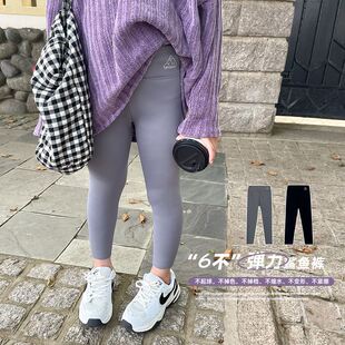 极速聪家女童加绒打底裤秋冬宝宝儿童鲨鱼裤N外穿加厚一体绒裤子