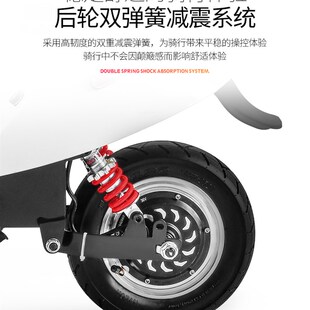 极速便携式两轮折k叠电动车代步车迷你电动滑板车小型两轮车3C认