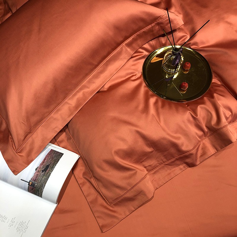 新品欧式100支纯色简约匹马棉全棉纯棉四件套亲肤裸睡酒X店1.8床