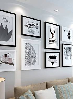 极速Solidd wood simple wall hanging picture frame frame outs