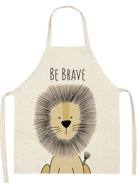 极速Kiatchen Cooking Apron Animal Print Aprons for Lion Elk