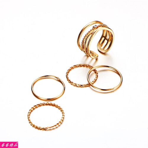 新品Elegant rings Fashion faux Adiamond Joint ring jewelry s