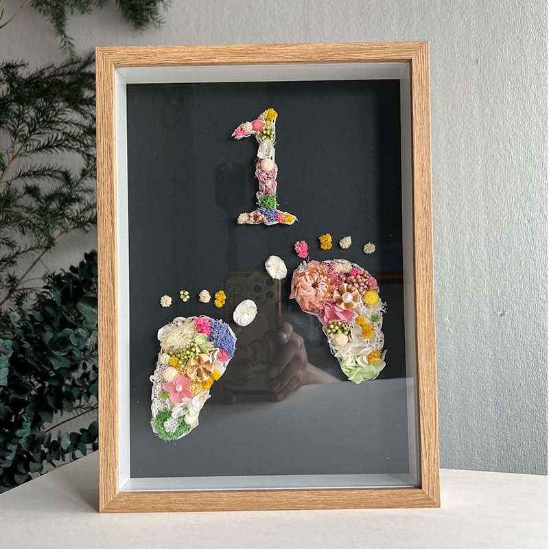 定制抓周礼百天满月周岁纪念手脚足印脚丫相框新生婴儿纪念品梧桐,家居饰品,相框/画框,淘宝优惠券,粉丝福利购,淘宝优惠卷