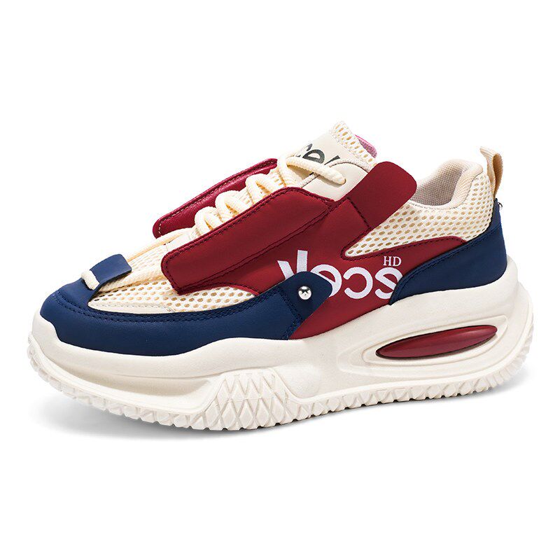 新品特大码运动鞋男款2026新款男B鞋网面夏季透气老爹鞋46厚底47