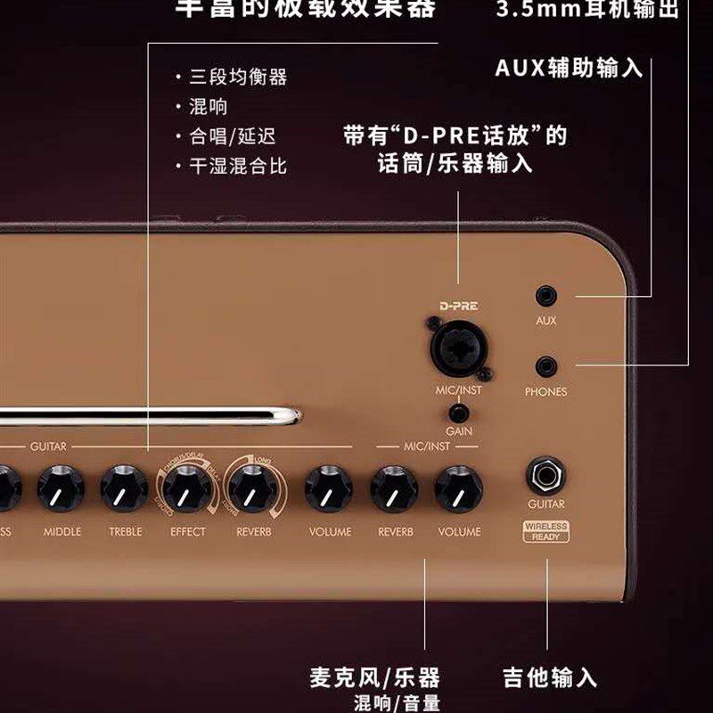 极速YAMAHA山叶 THR30IIA充电弹唱声卡电R木吉他它贝斯音箱响