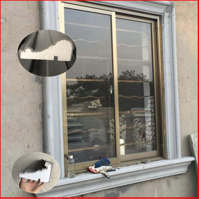 极速定制eps窗套泡沫别墅外墙造C型装饰条圆形窗户框包边线条窗框