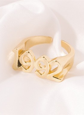 新品1991-2005 Birth Yeart Number Rings for Women Men Gothic