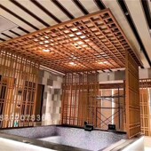 极速厂铝雕花幕墙铝单板镂空悬吊式 E天花板铝板外墙装 饰招牌定制