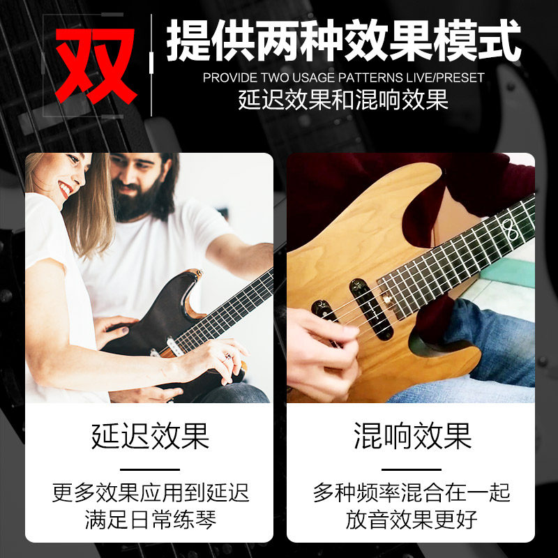 极速NUaX迷你家用无线蓝牙电吉他音箱便携式户外小型音响带效果器