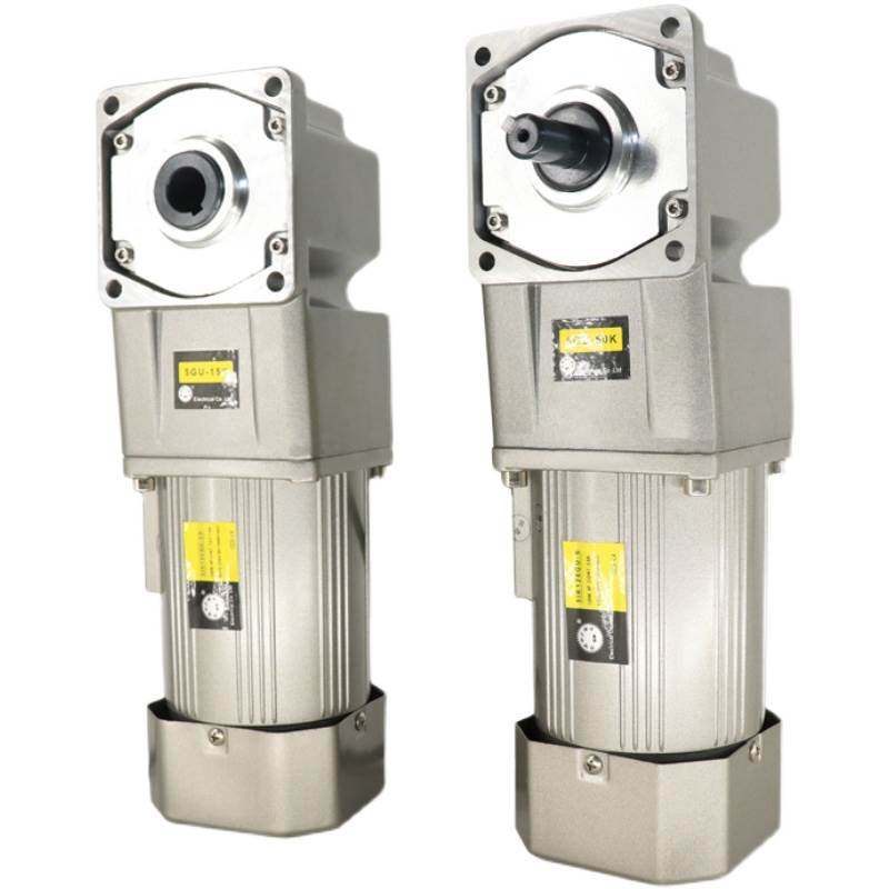 极速欧鹏b直角减速电机220v可调速中空中实25~750W/90度转角三相3