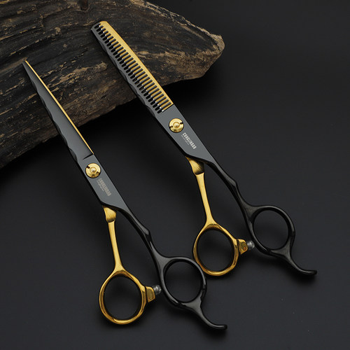 极速篮玉星丛f林豹理发剪刀专业无痕牙剪平剪美发剪刀打薄剪发型