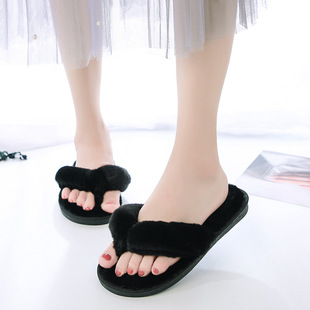 plush 极速Autumn wintoer home indoor womens and slippers