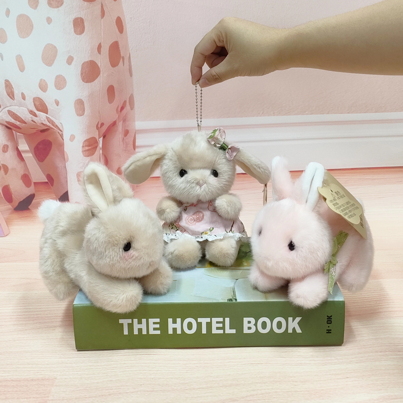 正版鼻涕熊国潮兔子摆件包包挂饰