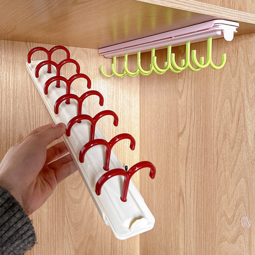 衣柜抽拉式挂钩收纳置物架家用