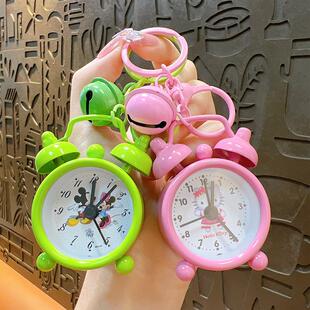迷你小闹钟金属钥匙链汽车挂件儿童学生包包挂件小礼品装饰钥匙扣