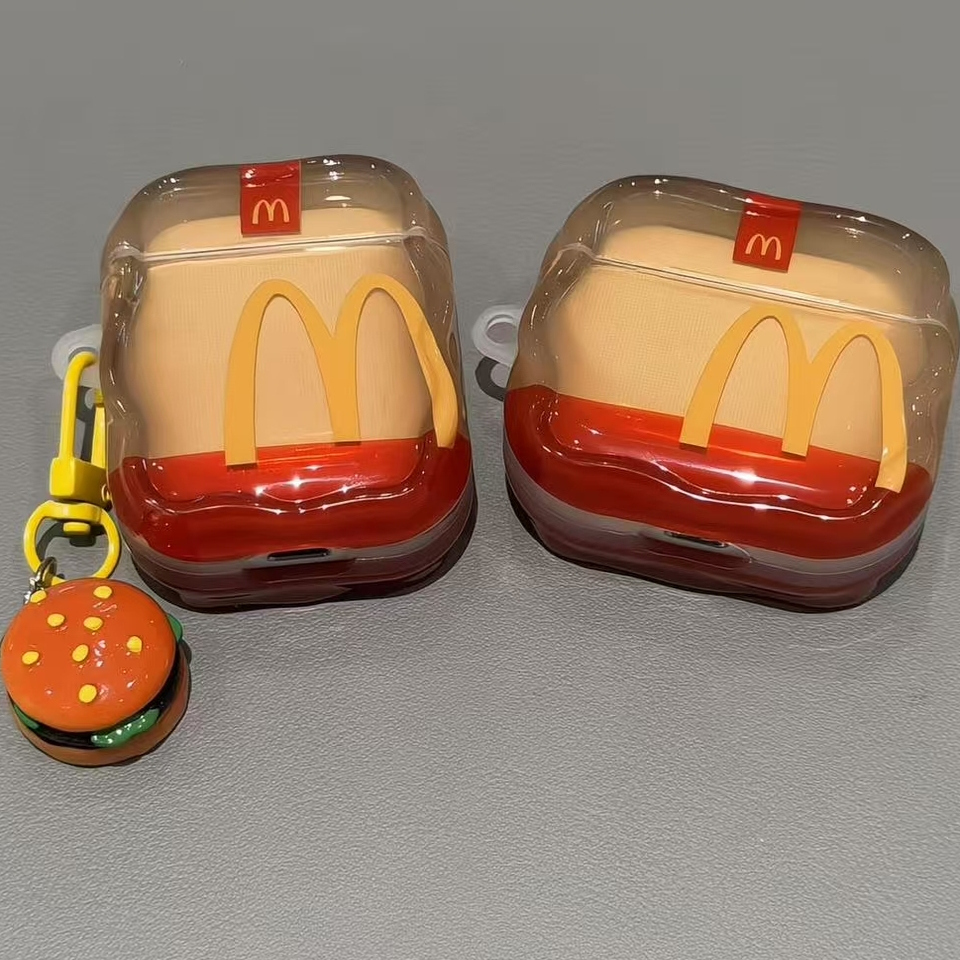 纸袋麦门适用苹果AirPods4代苹果无线蓝牙耳机套AirPodspro3代个性AirPods1/2女款AirPodspro2防摔耳机盒