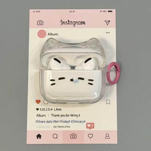 可爱趣味流汗立体小狗鼻子适用airpods pro2耳机套4代无线蓝牙苹果airpods1/2代软壳个性pro3代防摔保护套女
