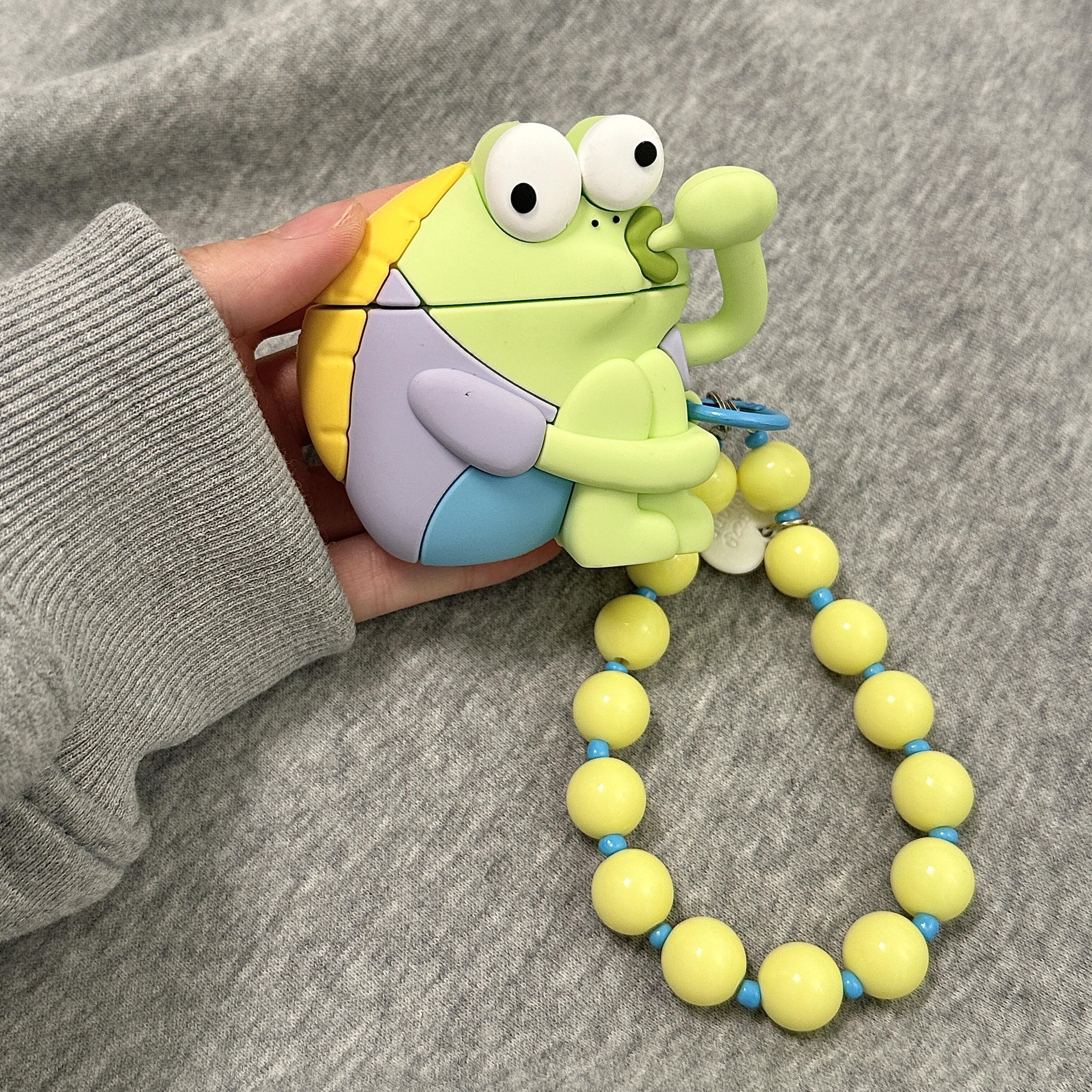 可爱卡通海绵宝宝吃手指路人鱼适用AirPodspro2新款硅胶AirPods4苹果无线蓝牙耳机壳AirPods3小众1/2代保护套