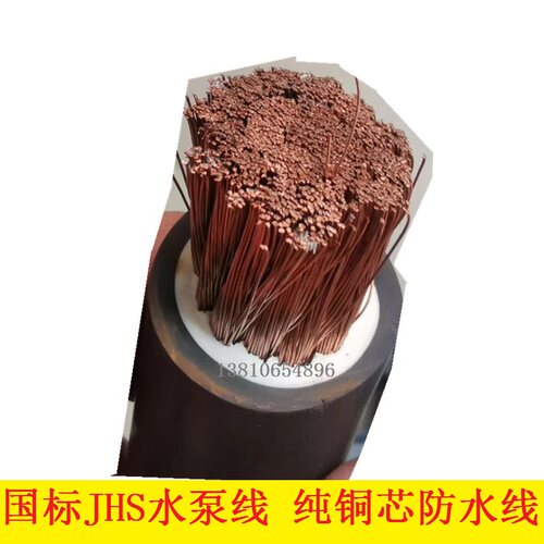 JHS单芯1芯X4 6 10 16 25 35 50平方潜水泵电缆 橡胶防水电线铜线