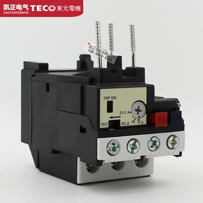 原装正品TECO 热过载继电器RHU-10/21.5K1 台安热继电器 电流齐全
