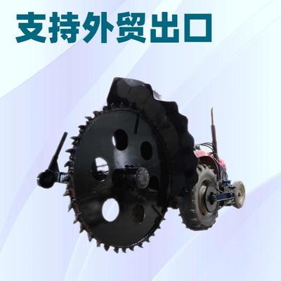 拖拉机配件挖深沟机 小型工程圆盘链条式开沟机