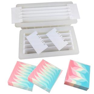 1.2L1.4L长方形加厚手工皂土司盒亚克力隔板套盒冷制皂渲染皂模具